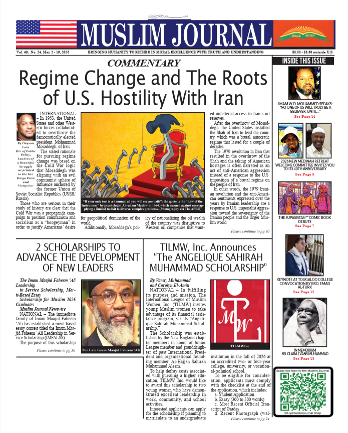 MUSLIM JOURNAL, VOL 49, NO 24, MAY 2 – 16, 2026