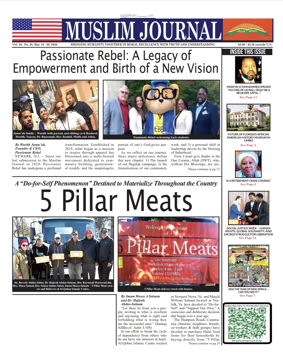 MUSLIM JOURNAL, VOL 49, NO 25, MAY 16 – 29, 2026
