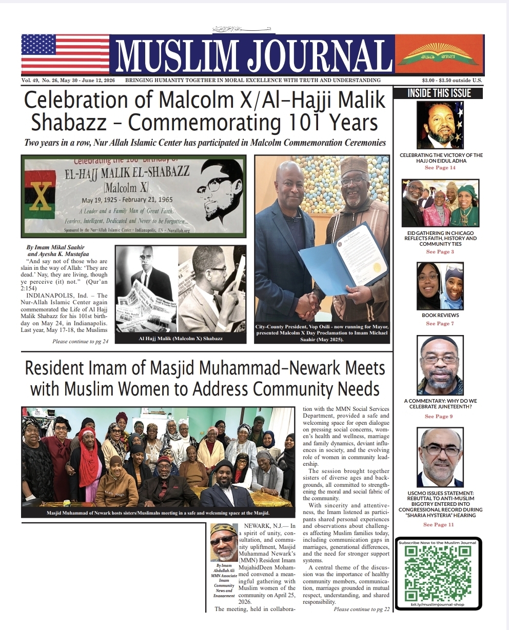 MUSLIM JOURNAL, VOL 49, NO 26, MAY 30 – JUN 12, 2026
